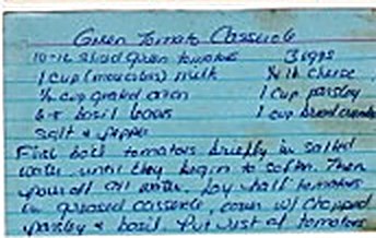 Green Tomato Casserole