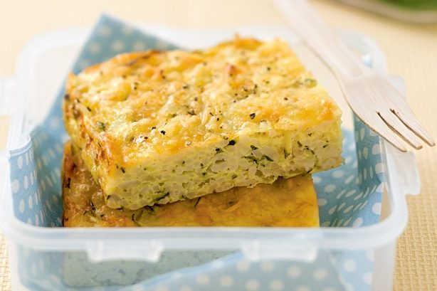 Zucchini Rice Slice